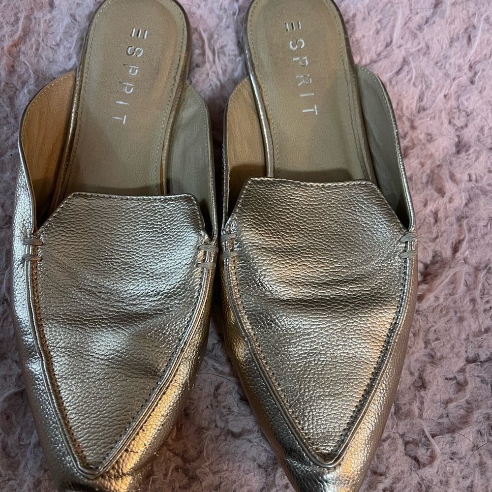 Esprit Women's Gold Slip-On Loafers